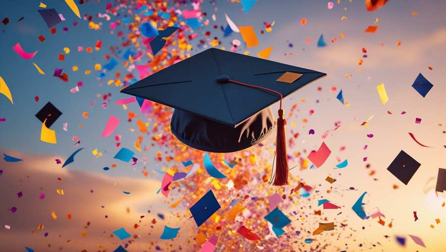 Elegant Graduation Cap Background With Golden Sparkles - Royalty Free Graduation Cap Background Image Download | Pngmagic 2025 Free Download Elegant Graduation Cap Background With Golden Sparkles - High Quality Graduation Cap Background Background