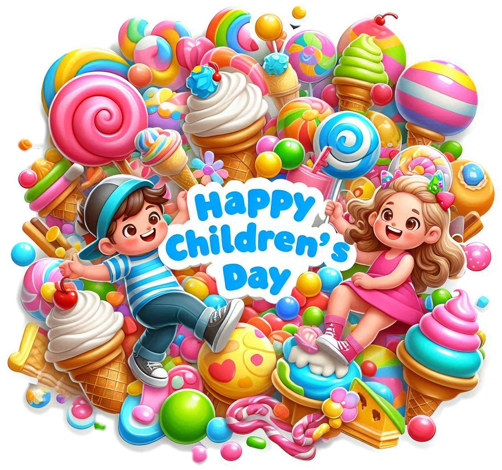 elegant happy childrens day png designs