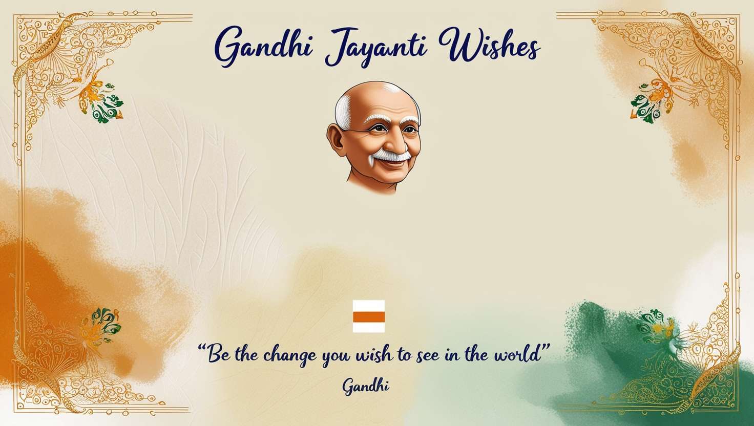 elegant mahatma gandhi jayanti wishes for whatsapp sharing