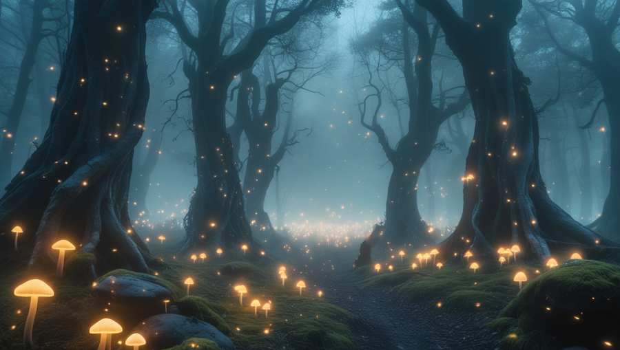 Enchanted Foggy Forest With Nature Vibes - Royalty Free Oggy Forest Nature Background Image | Pngmagic Free Download Enchanted Foggy Forest With Nature Vibes - High Quality Oggy Forest Nature Background Background