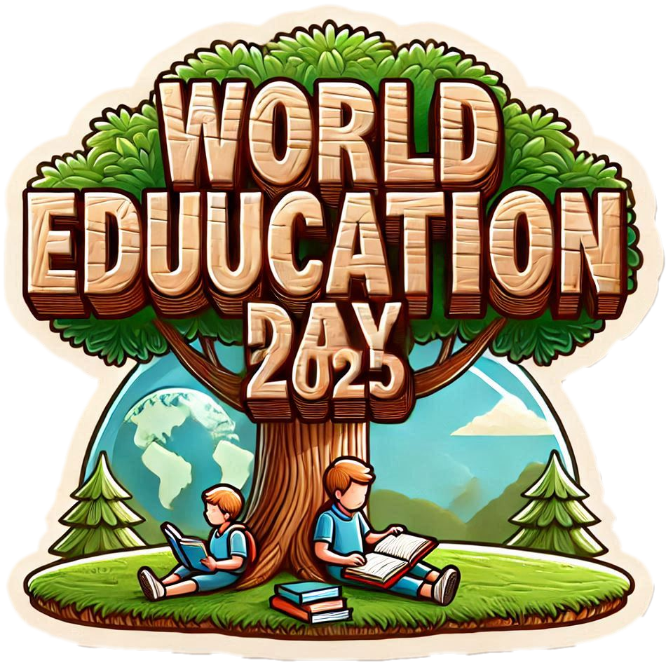 eye-catching world education day 2025 png flyers