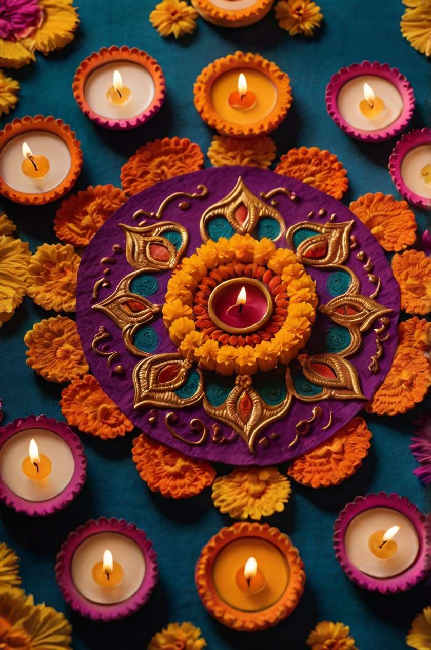 festive diwali lights backgrounds hd download