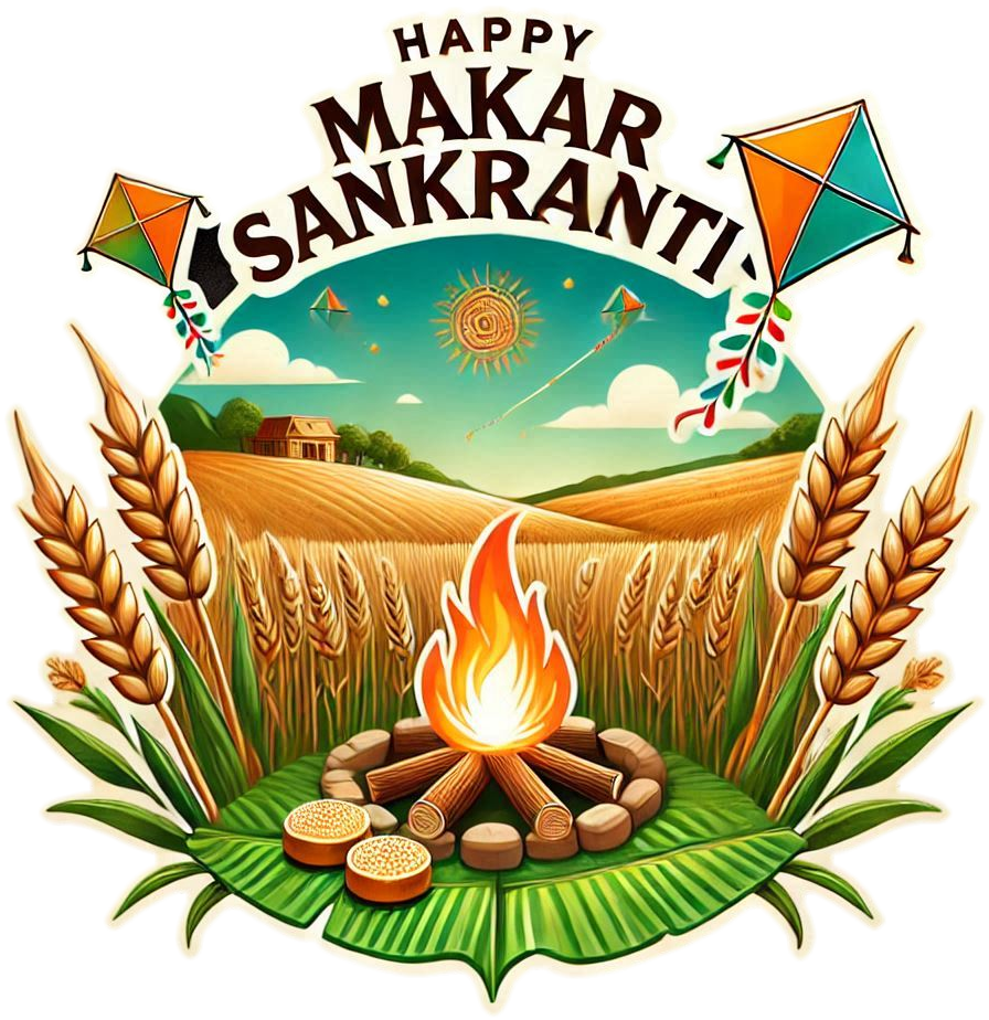 festive happy makar sankranti png design ideas