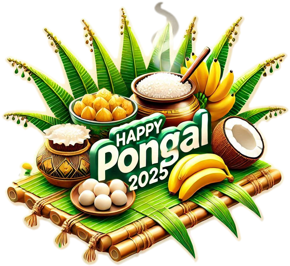 festive happy pongal holiday png clipart