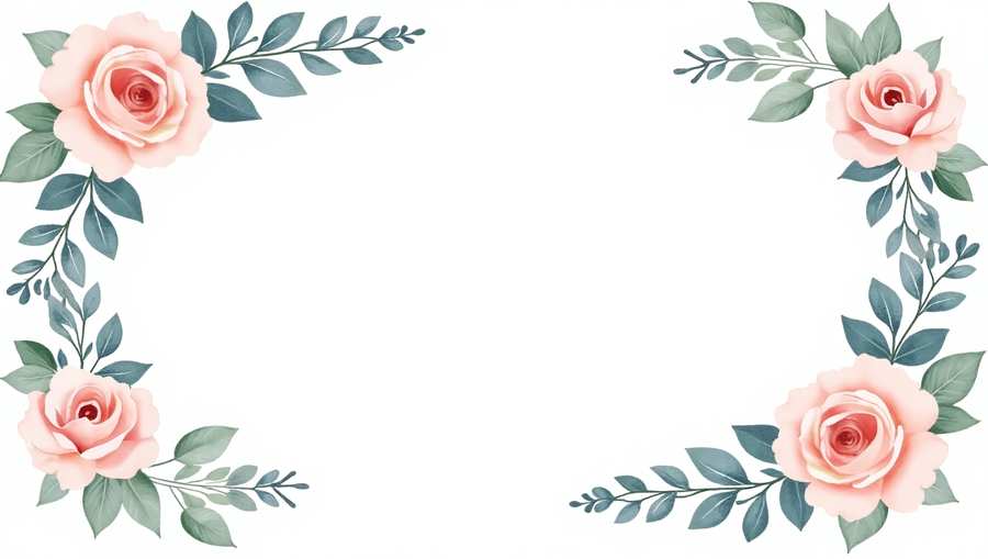 Free Download Flower Border For YouTube Thumbnail - High Quality Flower Border Background