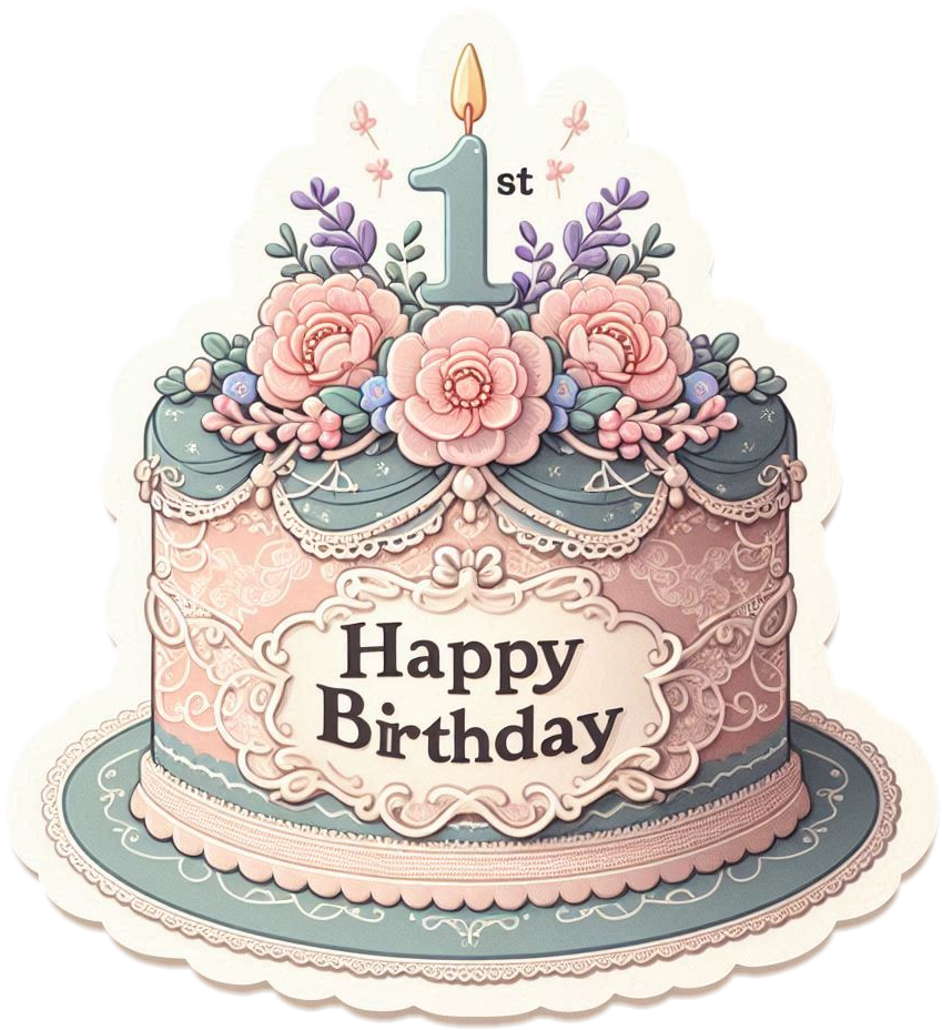 free 1st birthday cake png download