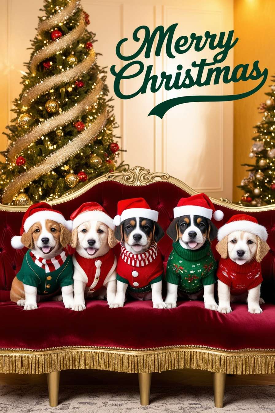 free christmas dog images hd