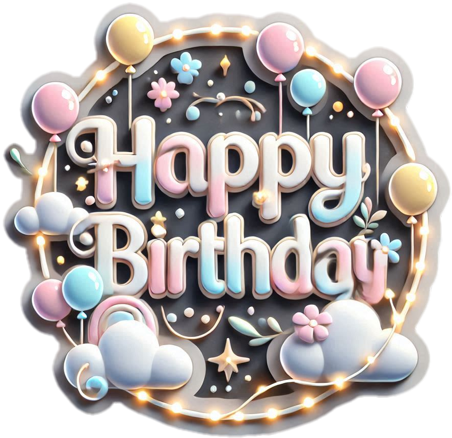 free colorful balloon happy birthday text images