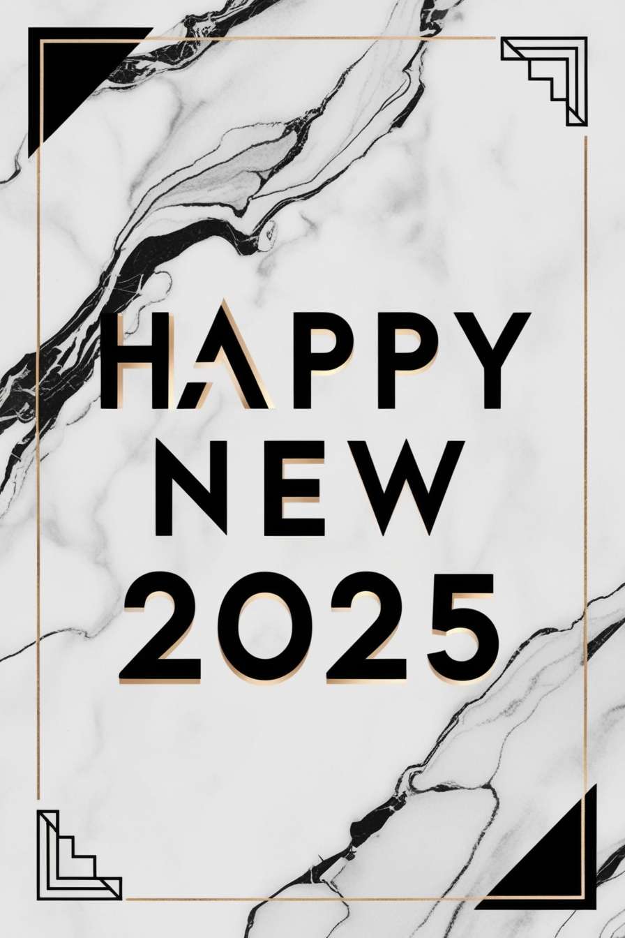 free editable happy new year 2025 greeting cards