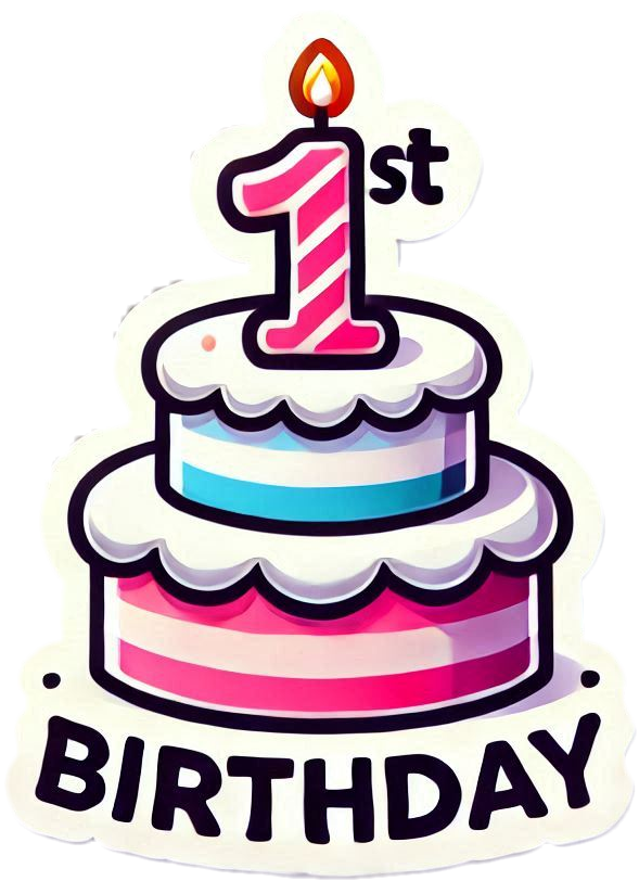 free transparent 1st birthday cake png download