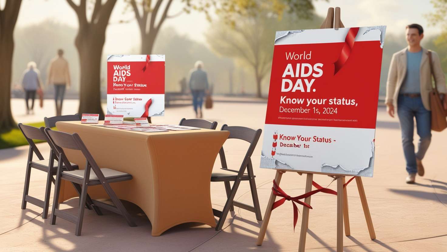 free world aids day ribbon design templates