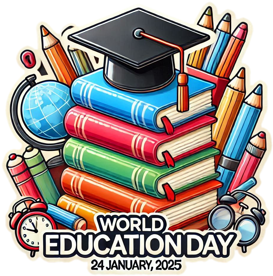 free world education day 2025 png graphics for projects