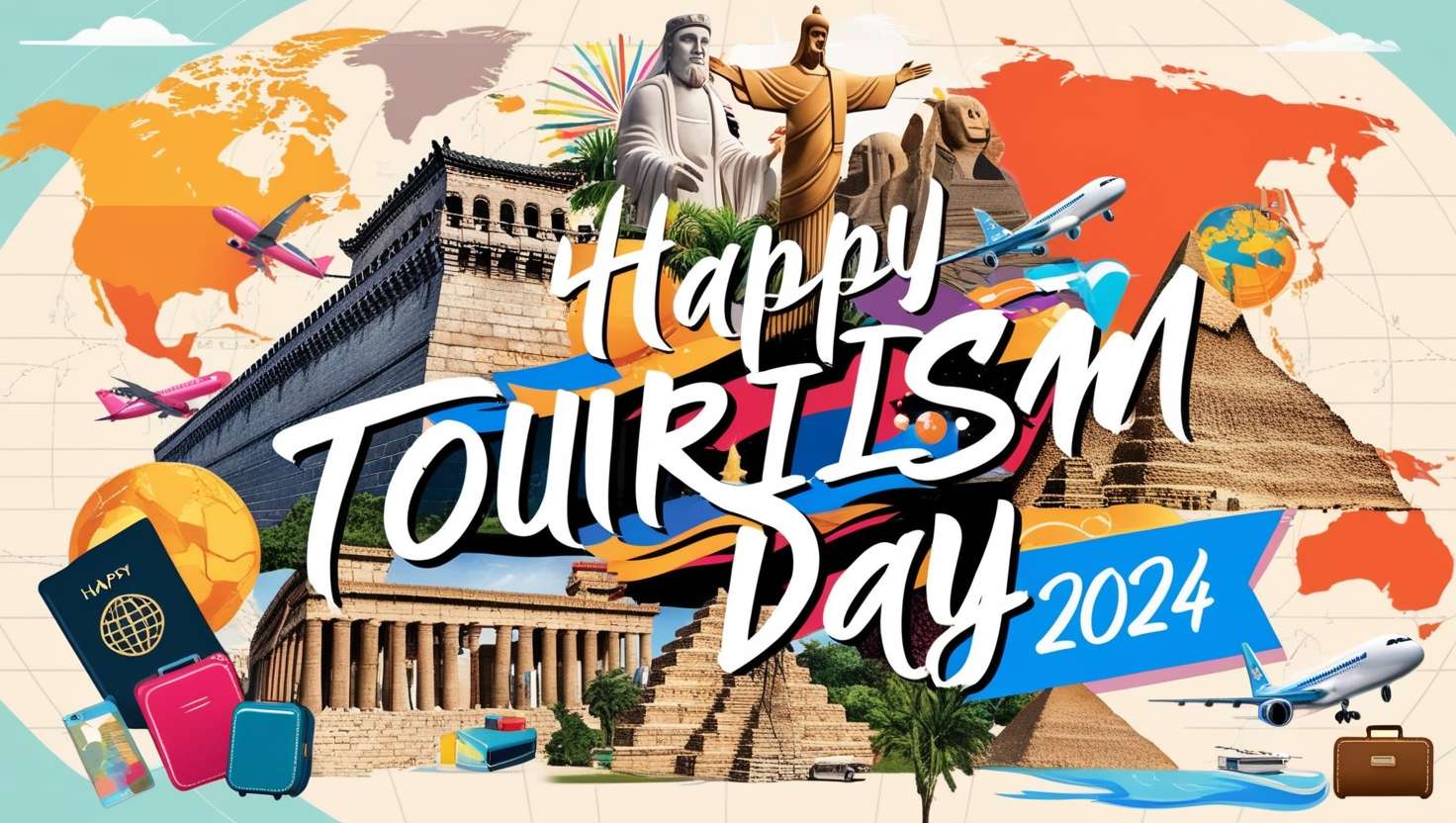 free world tourism day posters for sharing