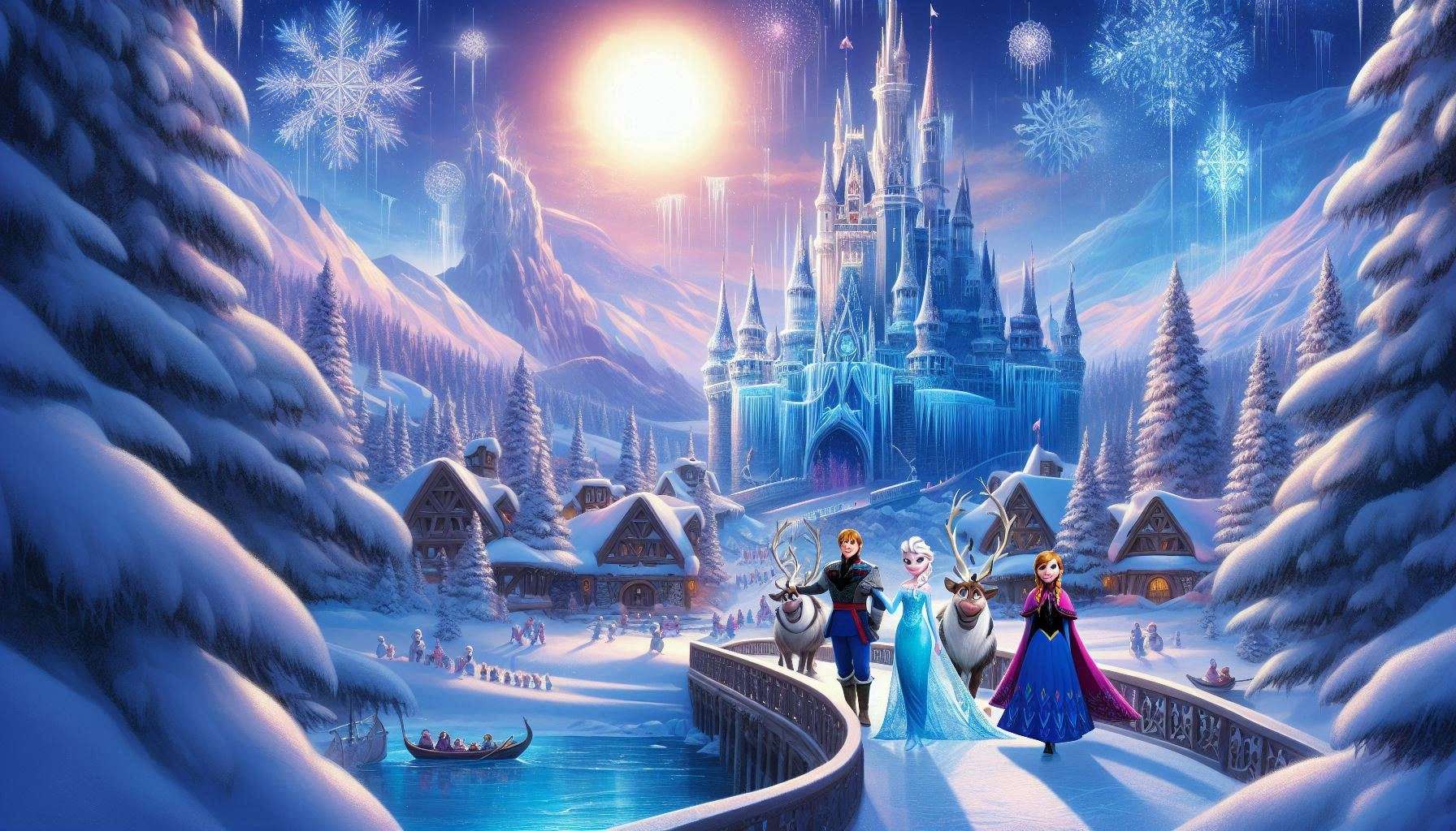 frozen disney wallpaper for winter theme