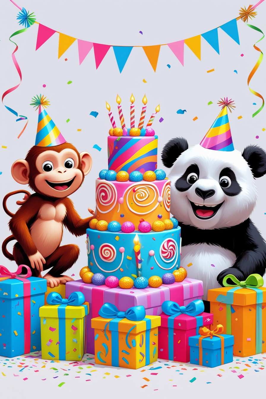 Funny Birthday Background With Cartoon Characters - Royalty Free Birthday Background Image Download | Pngmagic 2025 Free Download Funny Birthday Background With Cartoon Characters - High Quality Birthday Background Background