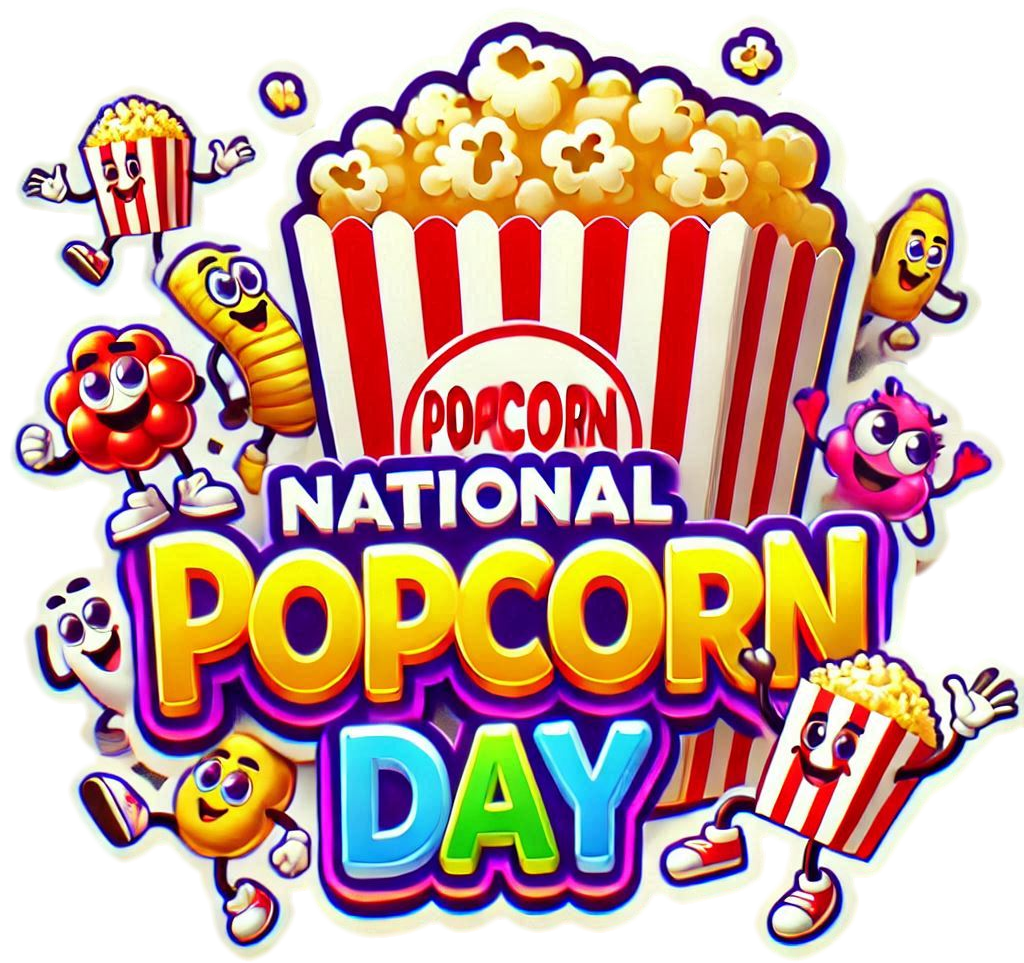 funny national popcorn day png clipart