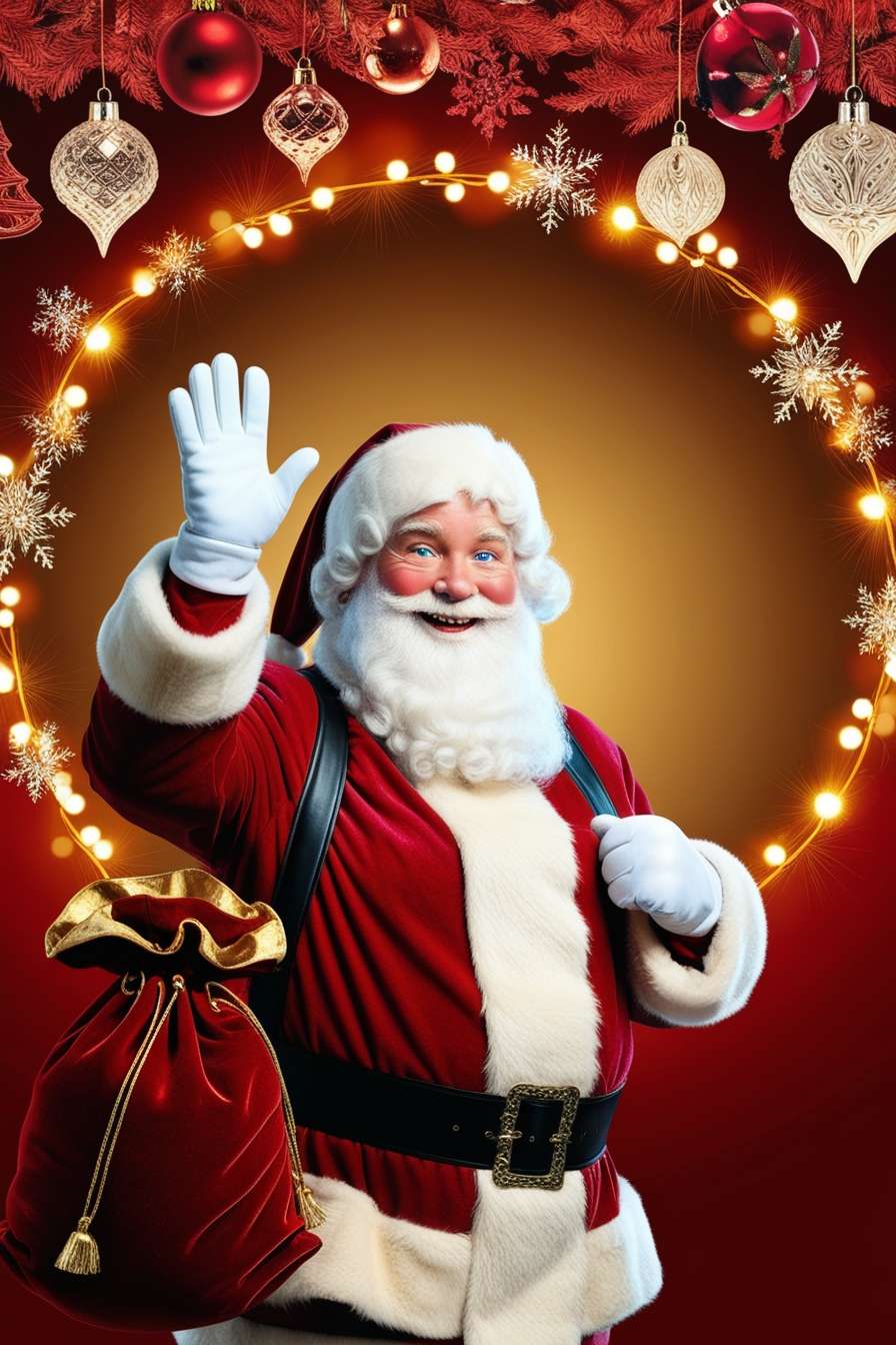 funny santa claus background images with playful designs