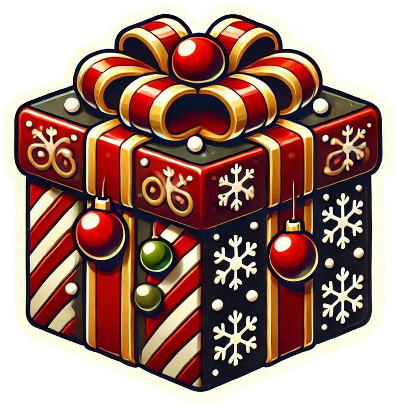 gift box png image in vector style for illustrations