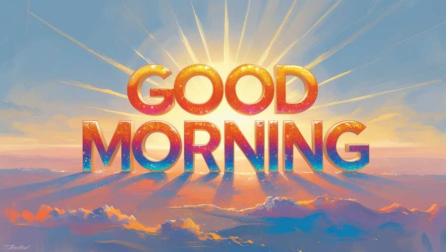 Good morning image with spiritual quotes