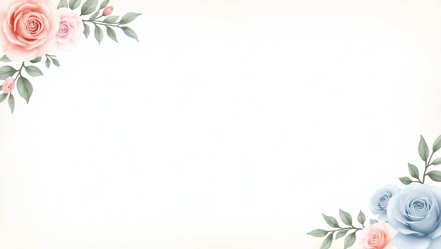 hand-drawn flower border for journaling
