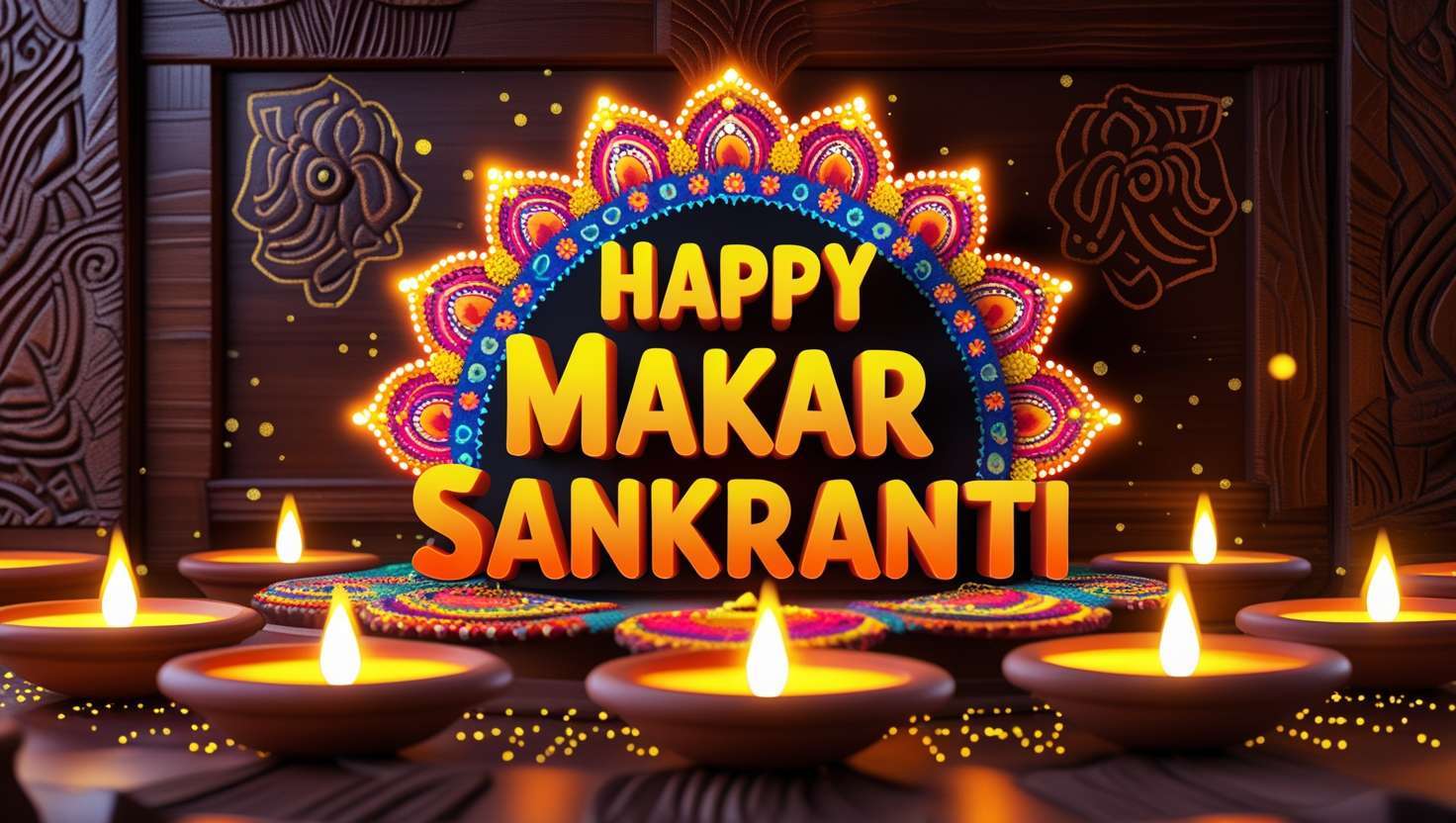 handmade makar sankranti greeting card ideas