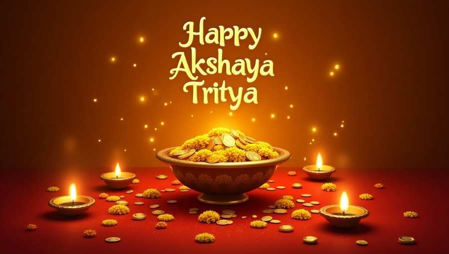 happy akshaya tritiya 2025 background image for editing