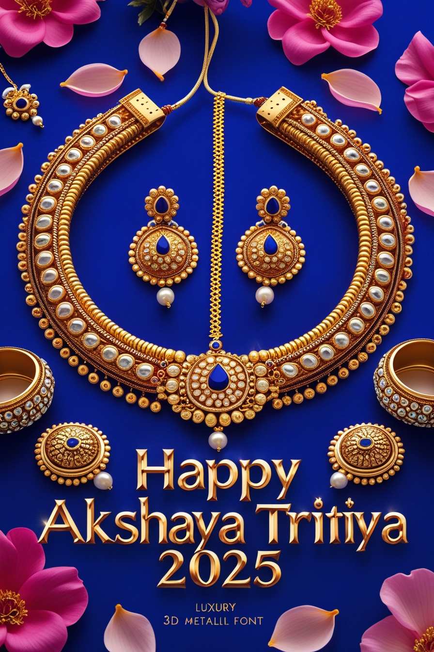 happy akshaya tritiya 2025 instagram post template