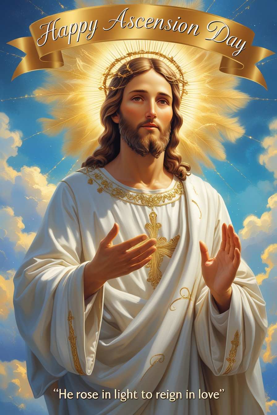 Free Download Happy Ascension Day Greeting Image - High Quality Happy Ascension Day Background