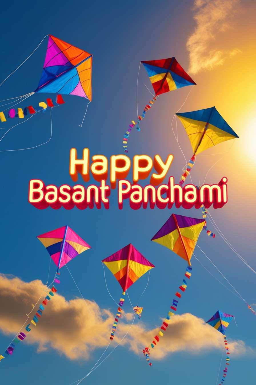 happy basant panchami kites flying festival backgrounds