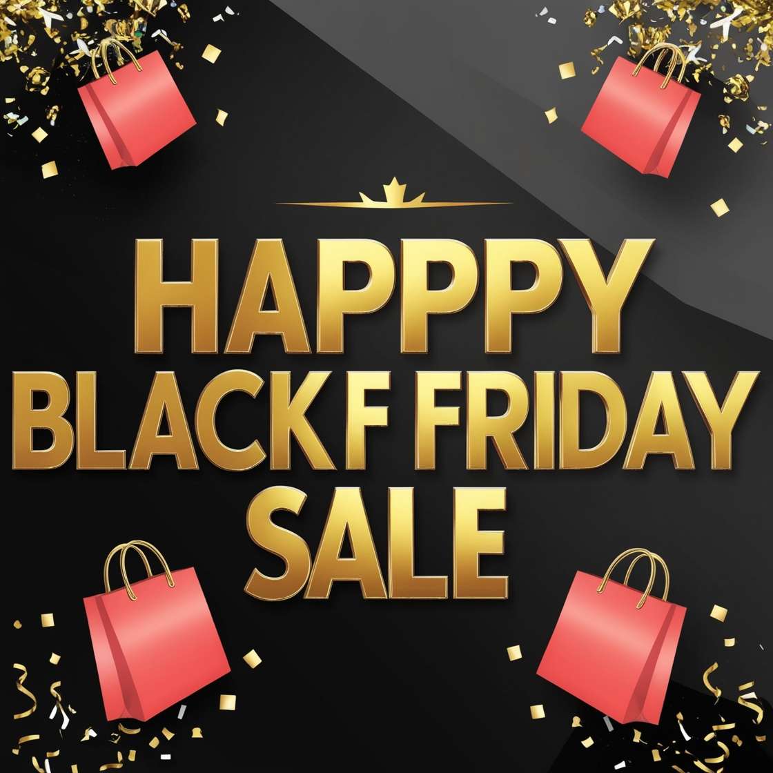 happy black friday sale advertising posters download