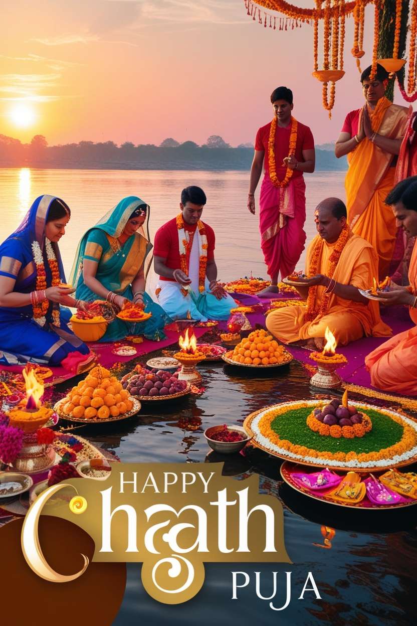 happy chhath puja greetings to download