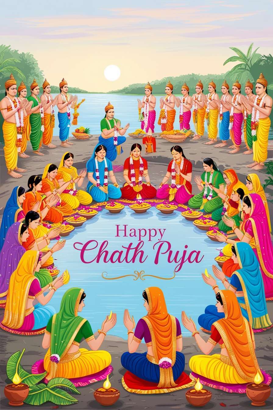 happy chhath puja wishes for greeting cards