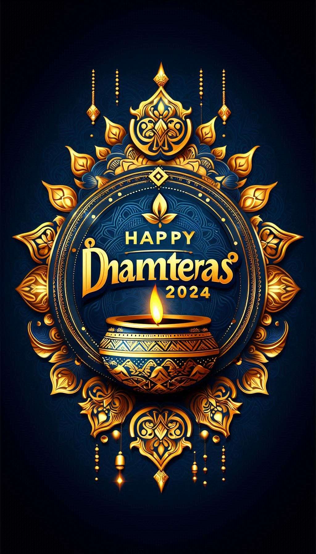 happy dhanteras 2024 photo wishes for instagram feed