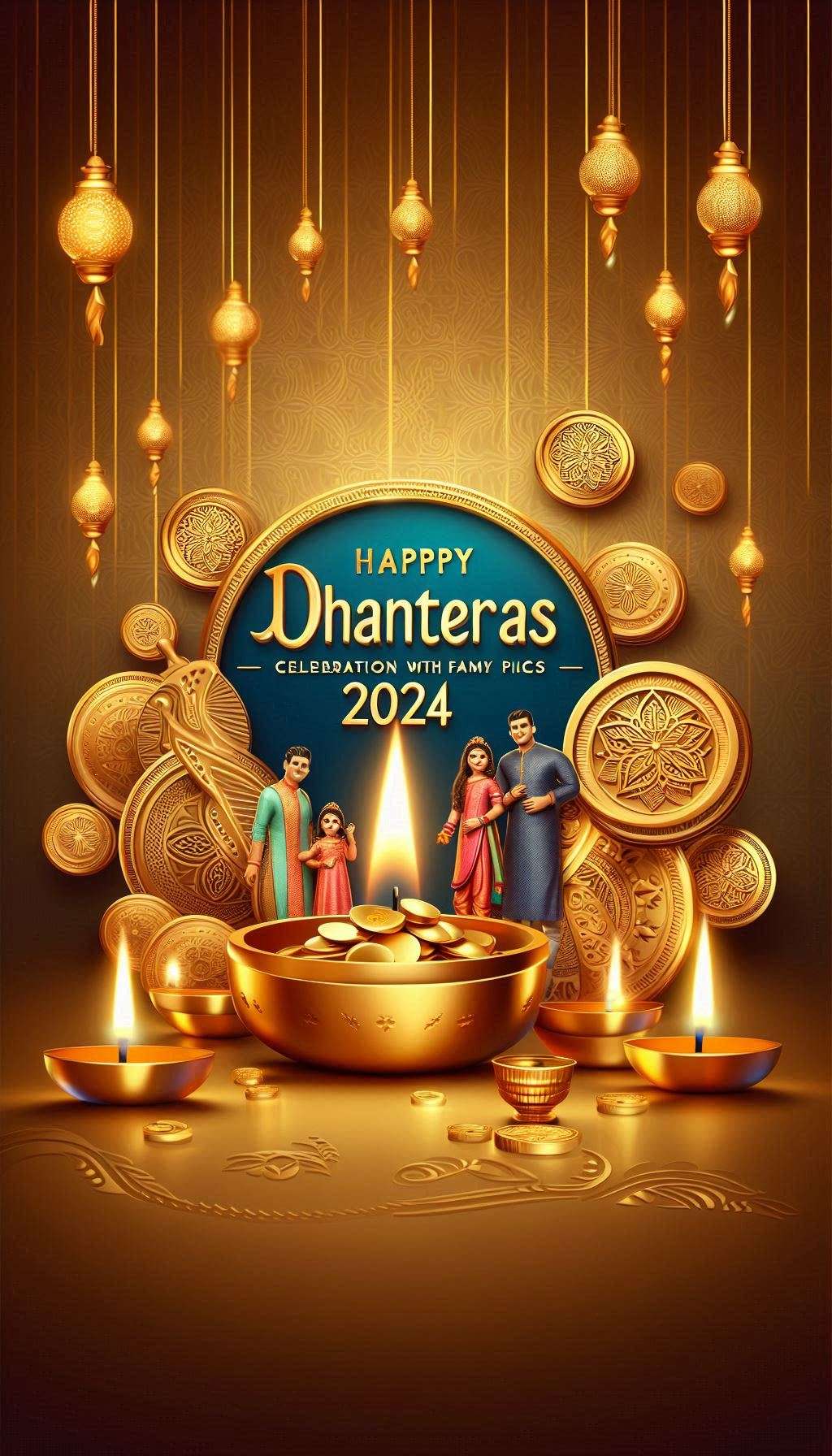 happy dhanteras wishes 2024 for facebook and instagram