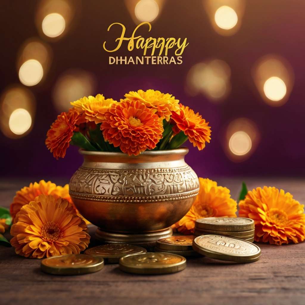 happy dhanteras wishes 2024 for social media sharing