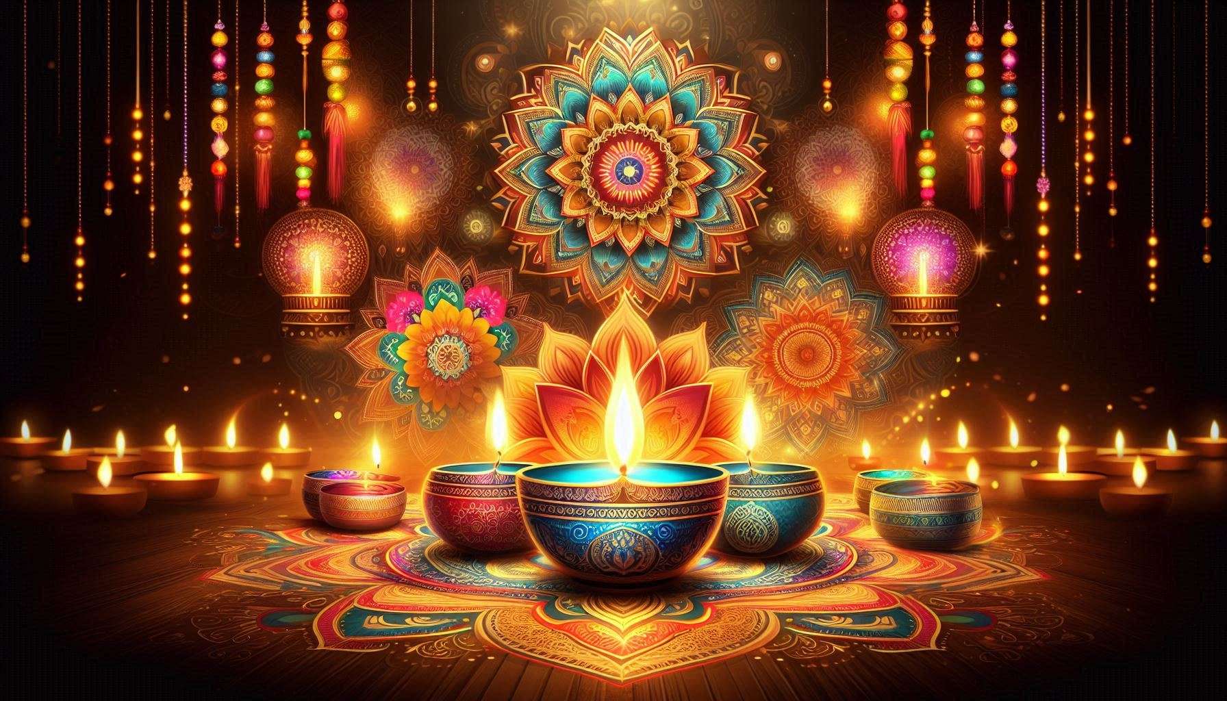 happy diwali 2024 background for greetings and cards