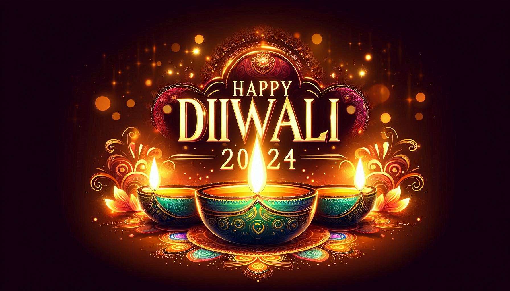 happy diwali 2024 greeting cards images for free