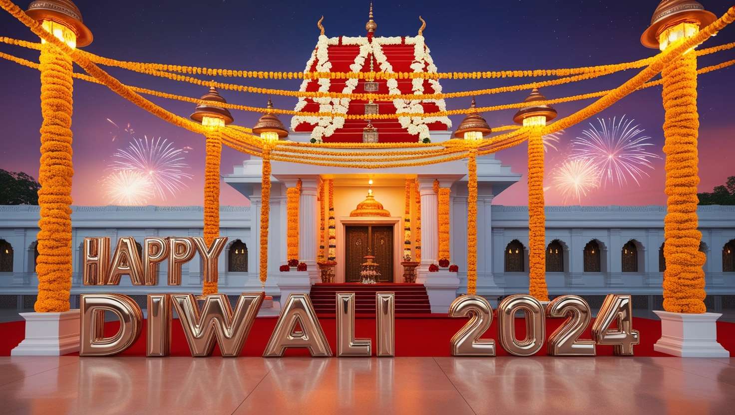 happy diwali greeting cards with lights