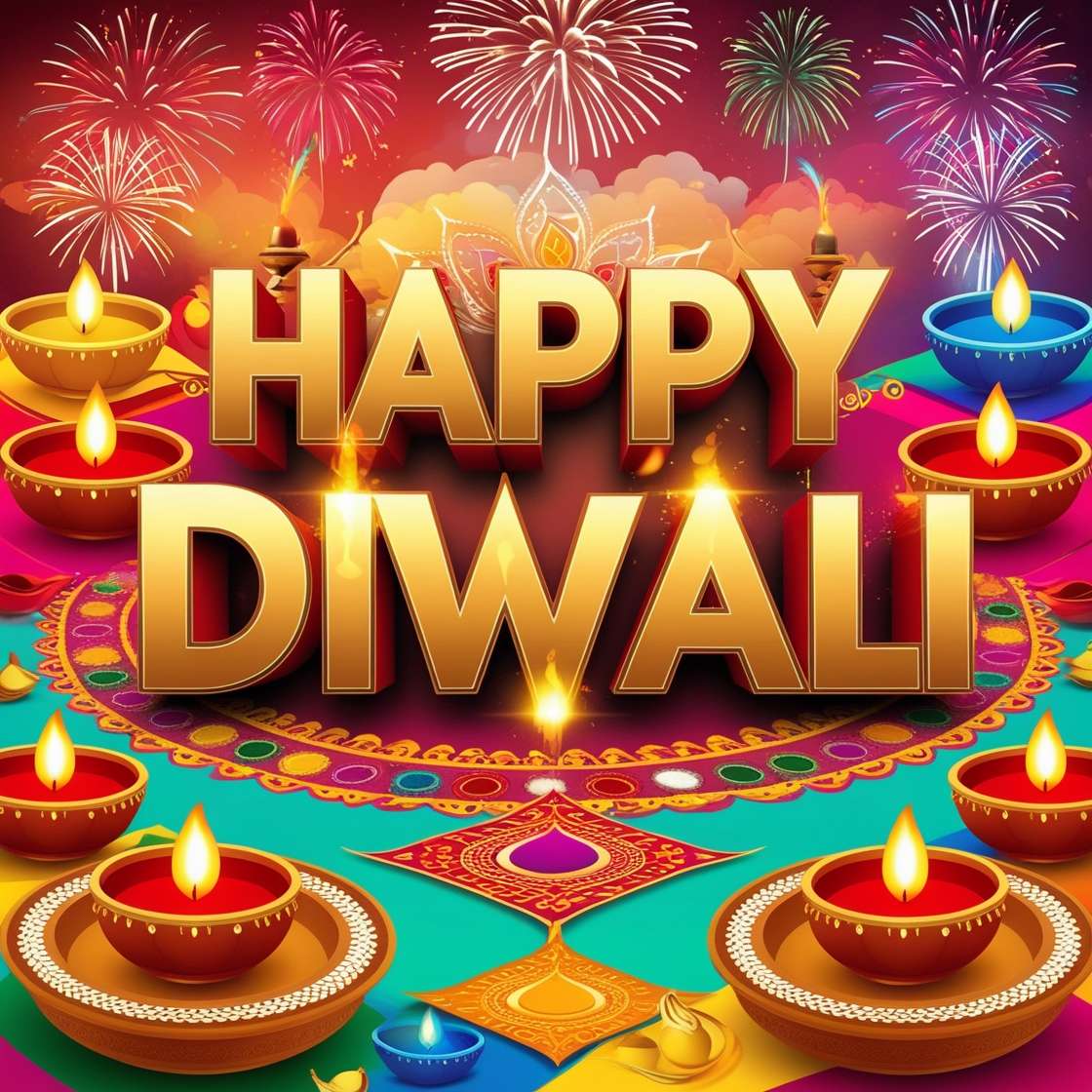 happy diwali quotes with beautiful graphics