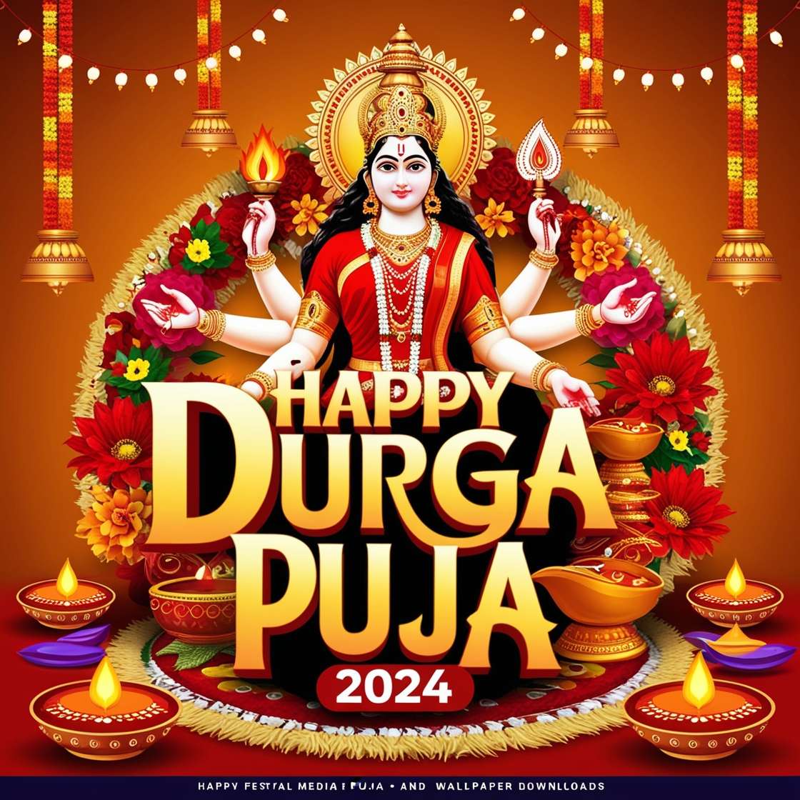 happy durga puja 2024 hd images download