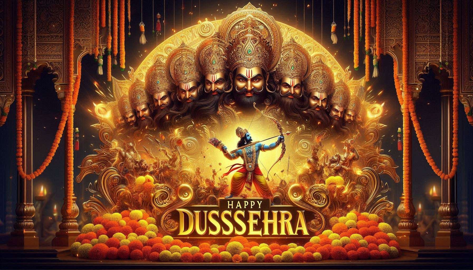 happy dussehra hd wallpaper free download