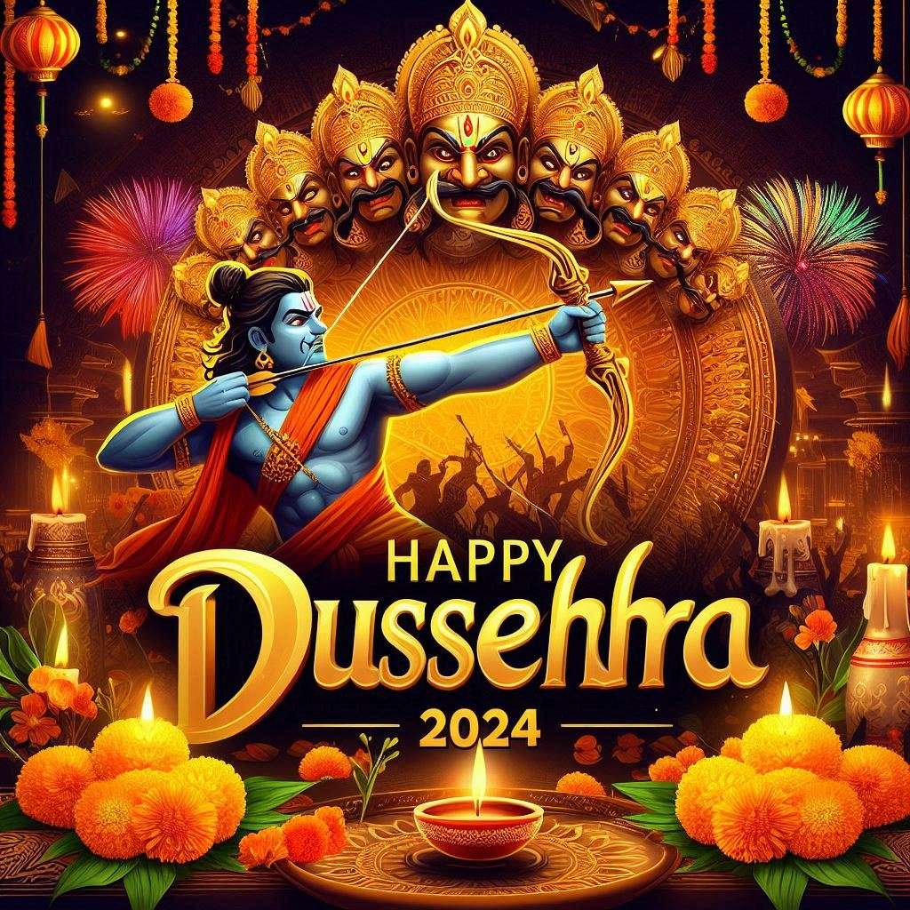 happy dussehra wishes image for instagram posts