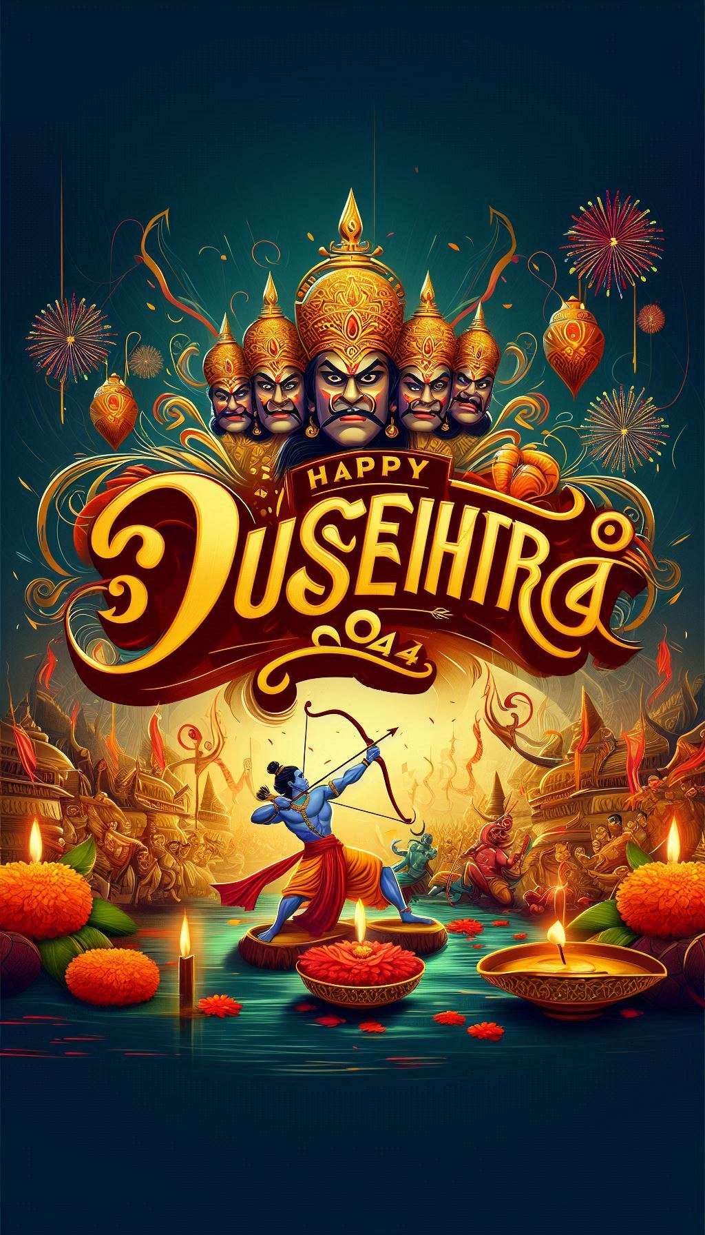 Download Free happy dussehra wishes images for facebook sharing for websites, slideshows, and designs | royalty-free and unlimited use.