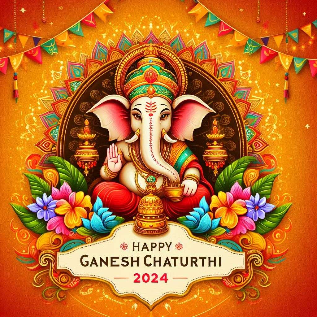 happy ganesh chaturthi 2024 artistic illustrations and drawings