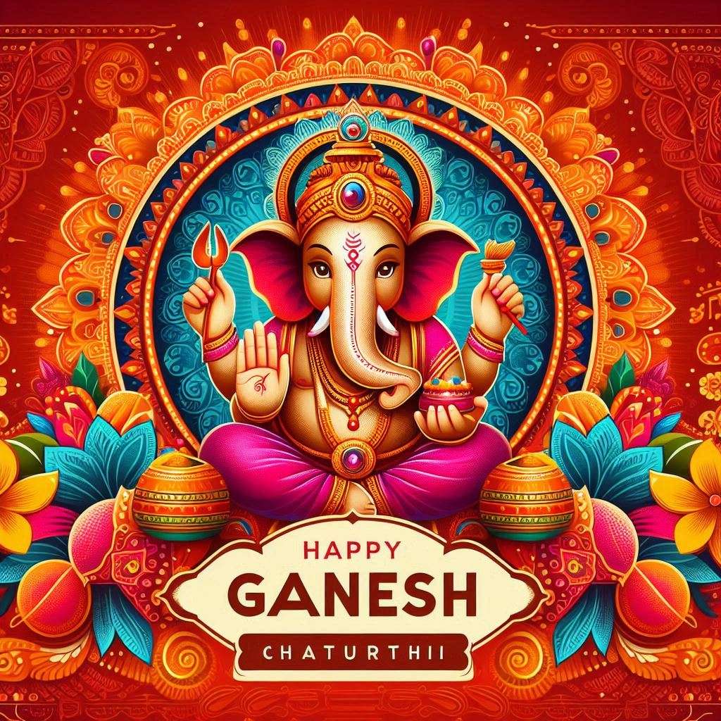 happy ganesh chaturthi 2024 festival backgrounds for mobile