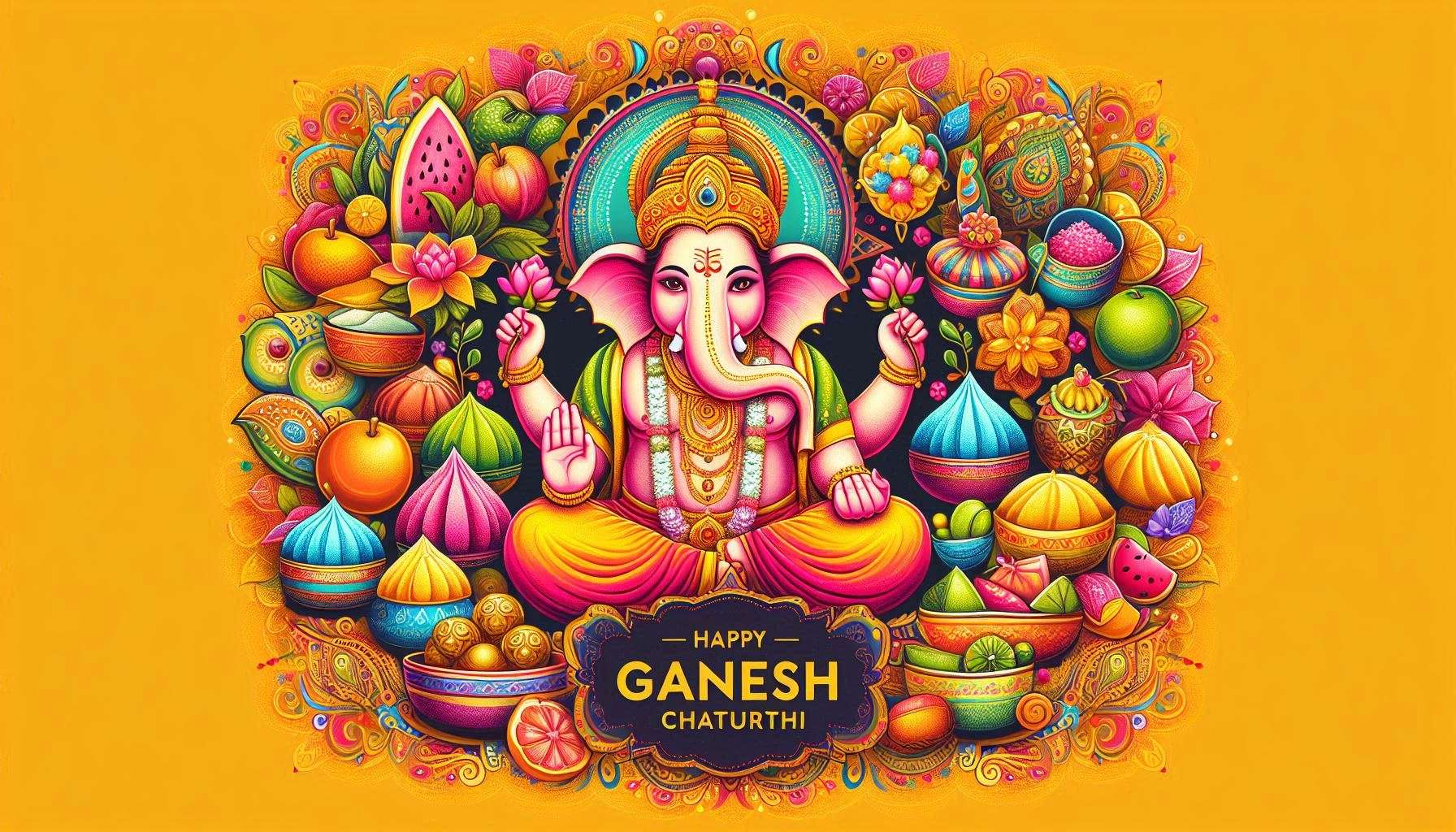 happy ganesh chaturthi 2024 hd wallpapers for desktop