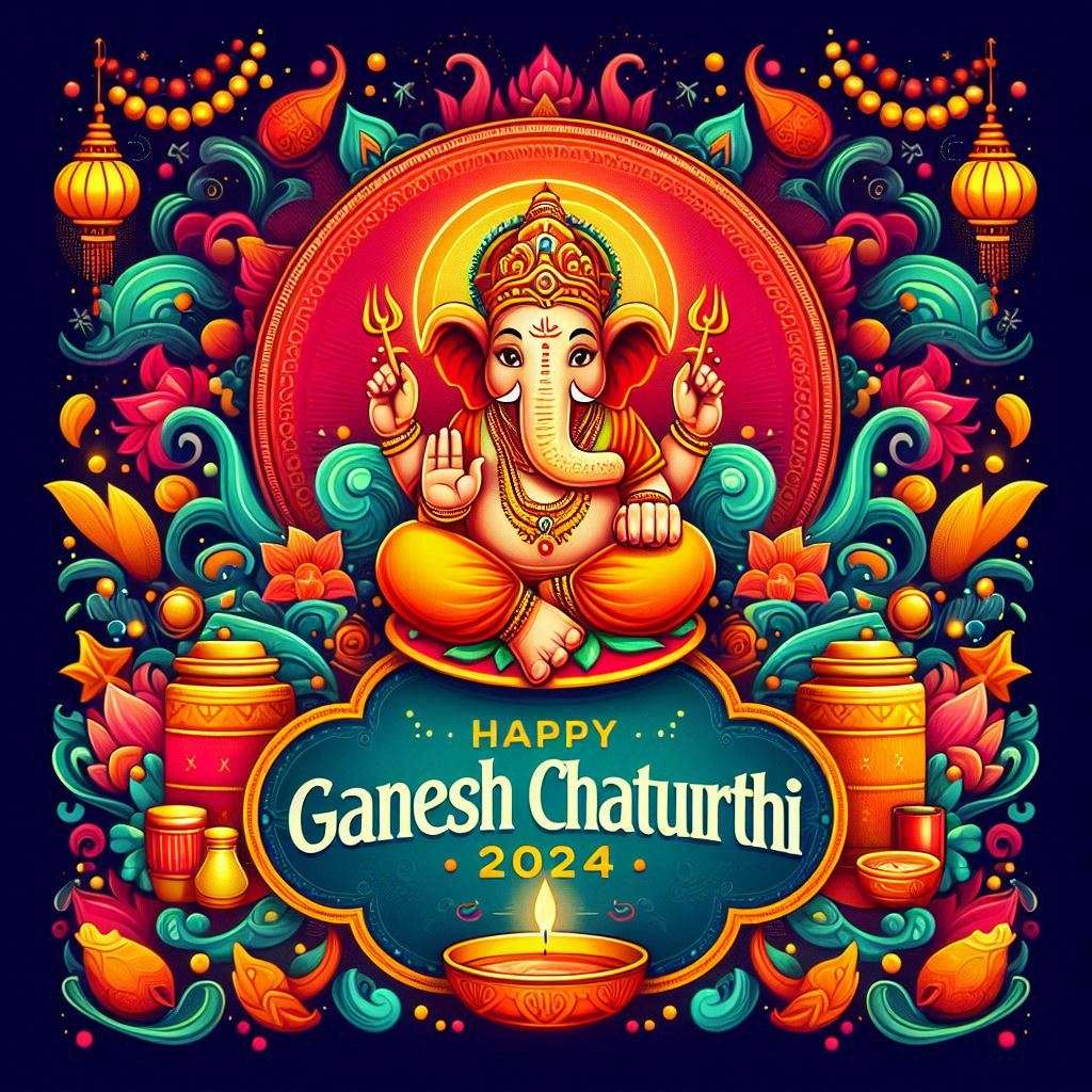 happy ganesh chaturthi 2024 personalized greeting cards