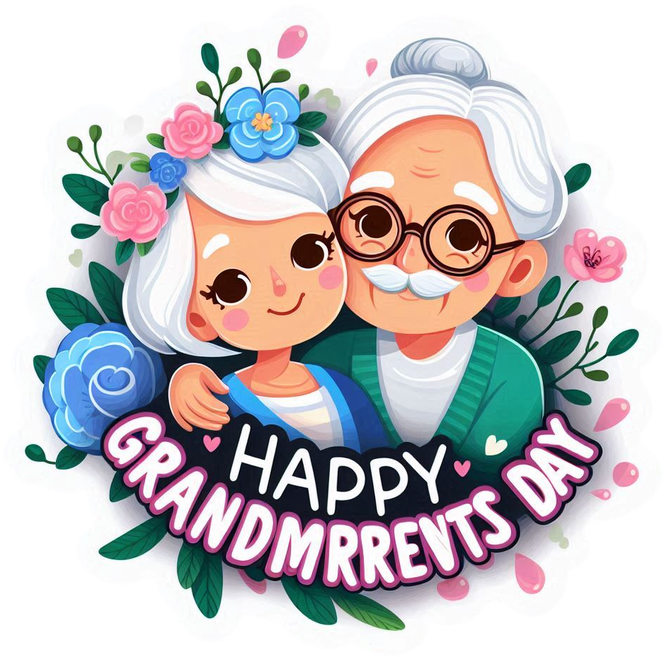 happy grandparents day png images for personalized gift designs