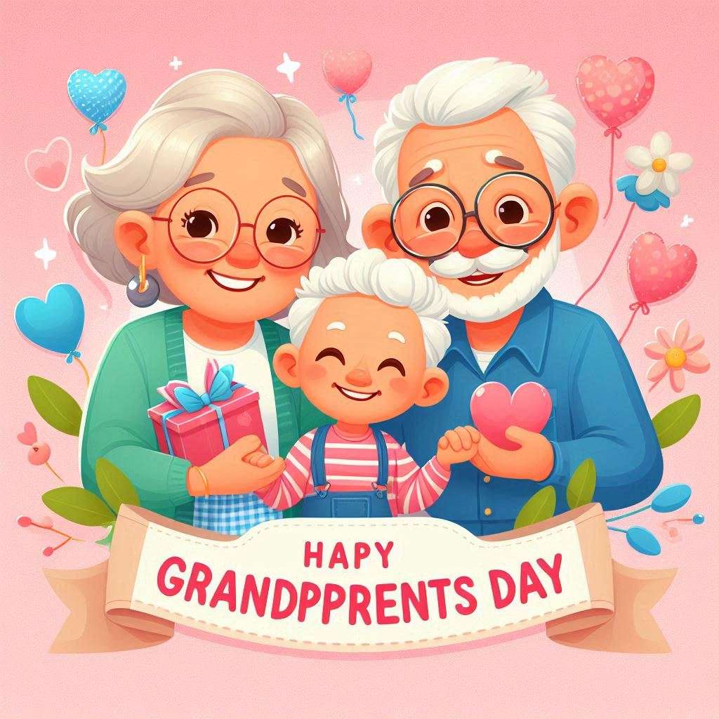 happy grandparents day with grandchildren pictures