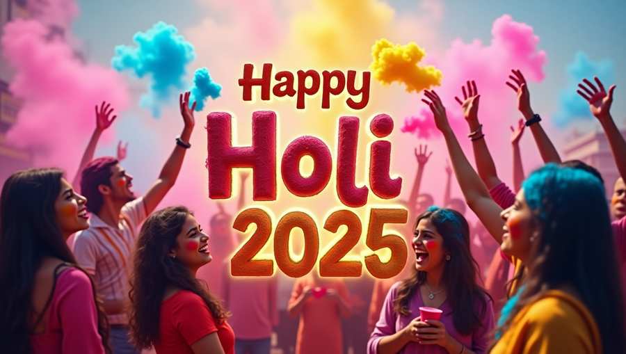 Happy Holi 2025 messages for WhatsApp and Facebook